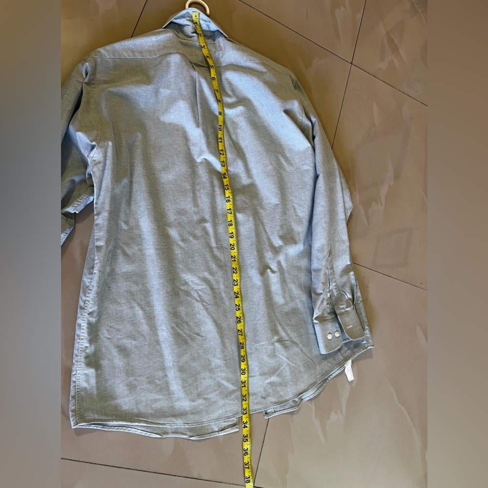 Claybrooke Wrinkle Free Dress Shirt Clay Brooke shirt long sleeve size 16 34/35 - Picture 9 of 14